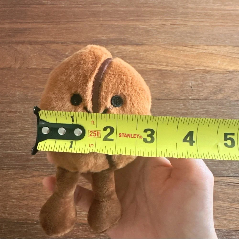 Cute Coffee Bean Plush Keychain Kawaii Mini Stuffed Bag Charm Gift New - Picture 6 of 6